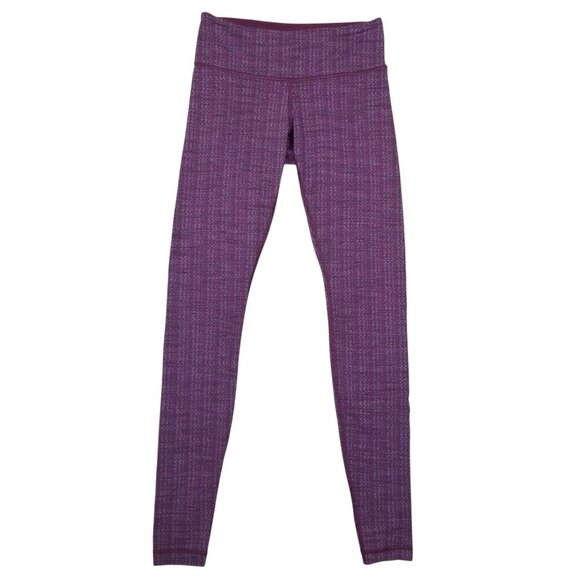 Lululemon Wunder Under Pant *Textured Ziggy Wee September Plum - Picture 1 of 5